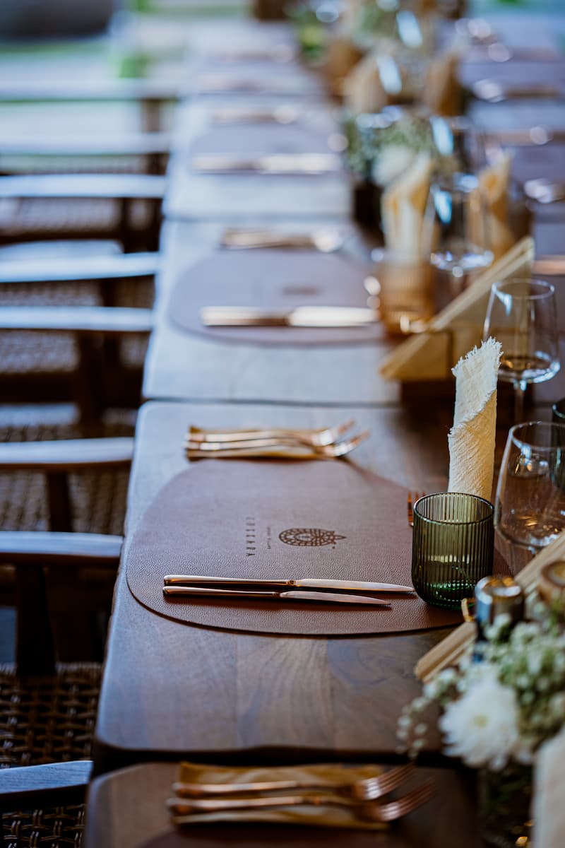 Dinner in Front of the Villa